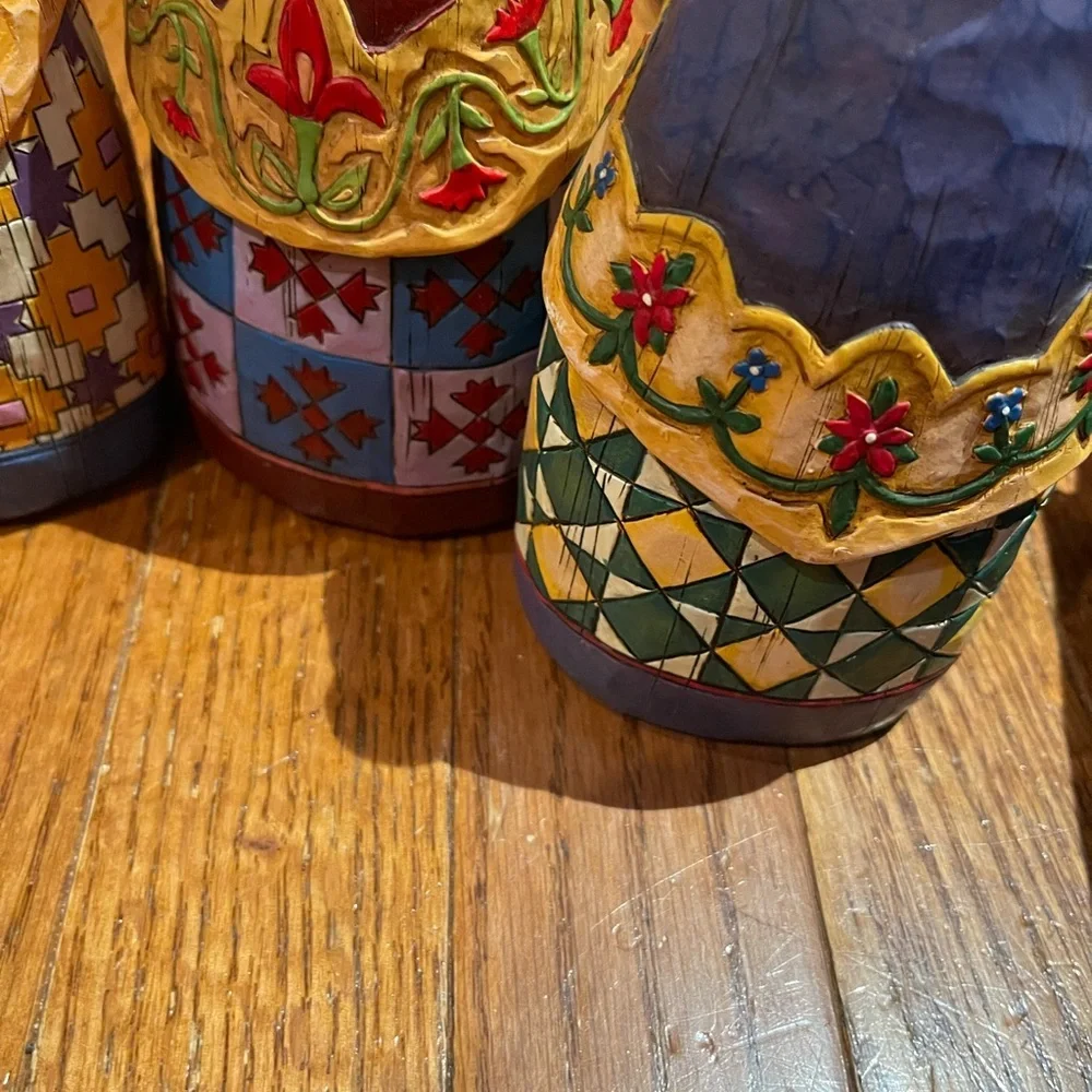 Jim Shore Colorful Three Wise Men Figurines